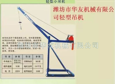 點(diǎn)擊查看詳細(xì)信息<br>標(biāo)題：華友機(jī)械家用小吊機(jī) 閱讀次數(shù)：9916